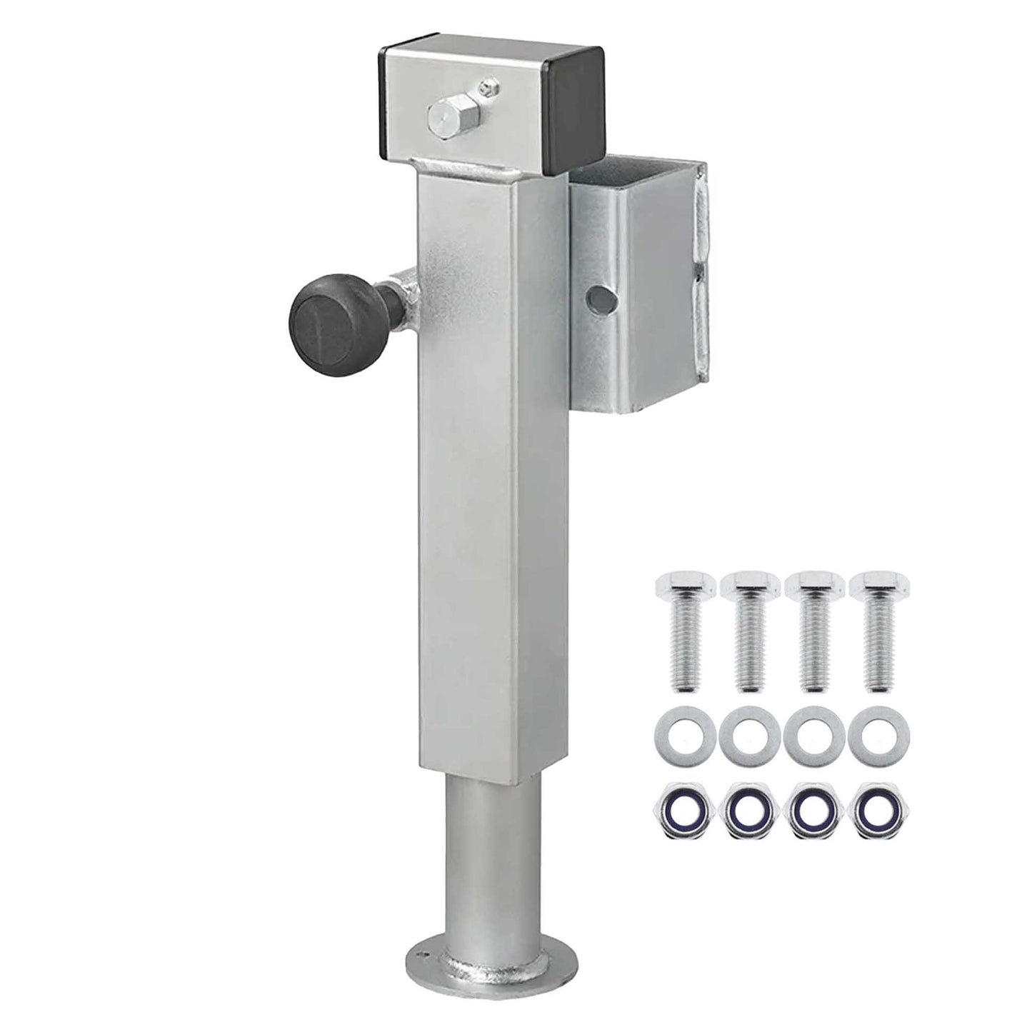Swivel support 60x60mm foldable 410-655mm FH 85 mm 1300kg with screw set
