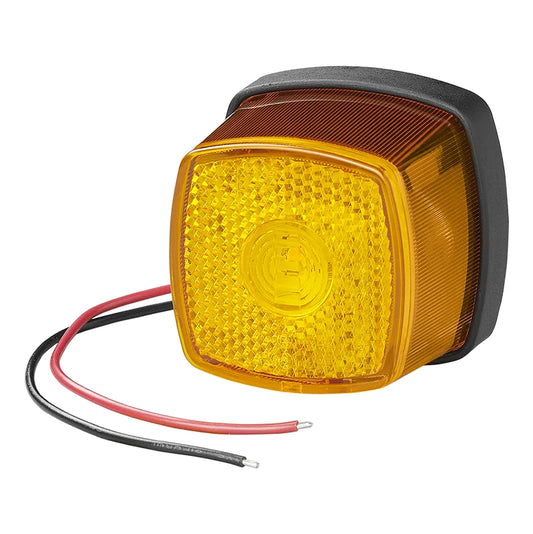 Seitenmarkierungsleuchte 12-24V Gelb 61 x 61 mm LED