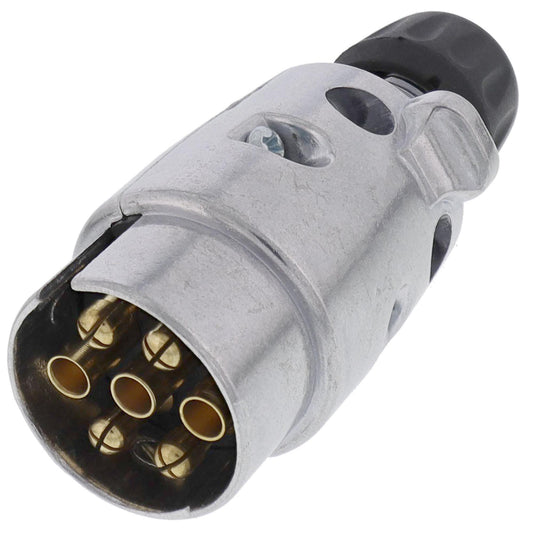 7-poliger Anhänger-Stecker Metall 12V