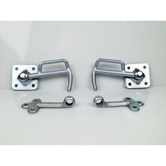 Anhänger Klappen Verriegelung SET Stahl 130mm LI RE