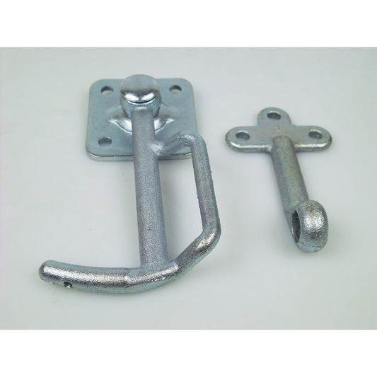 Anhänger Klappen Verriegelung SET Stahl 130mm LI RE