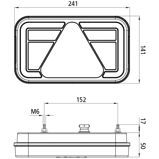 Aspöck MultiLED IV LED Rückleuchte rechts 5-pol. Bajonett 12/24V