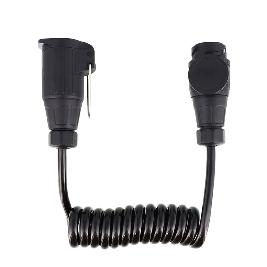 13 - poliges Spiralkabel Verlängerungskabel 13 - Adern 1,5M 1x Stecker / 1x Steckdose - TMN - shop.de