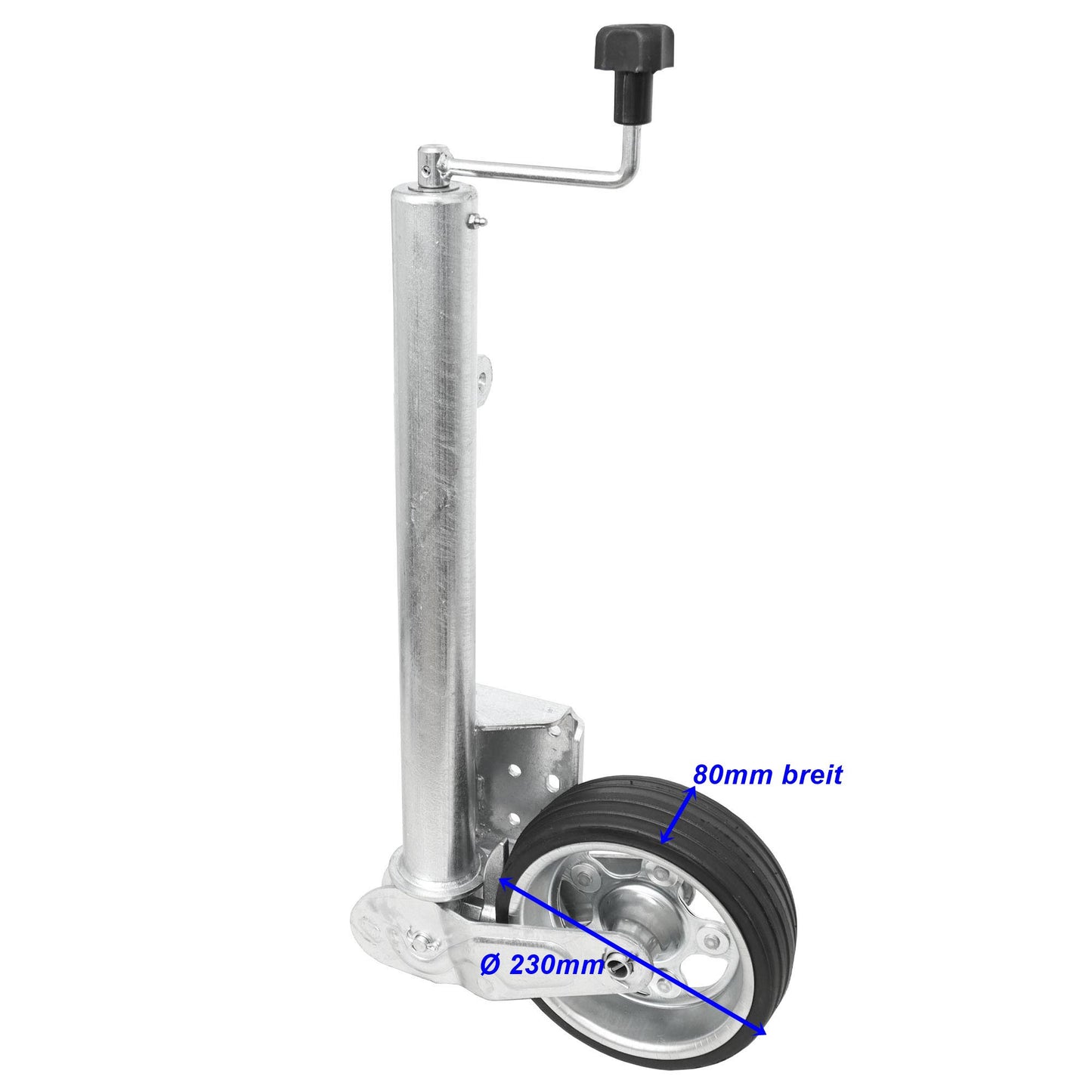 Jockey wheel 500KG TD60V-XL 230x80 extra long