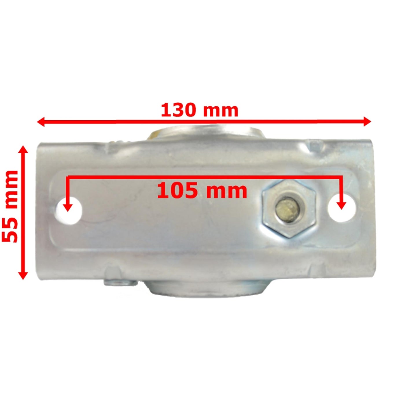 Anhängerstütze 600mm lang mit Klemmhalter Ø 48mm Rohr
