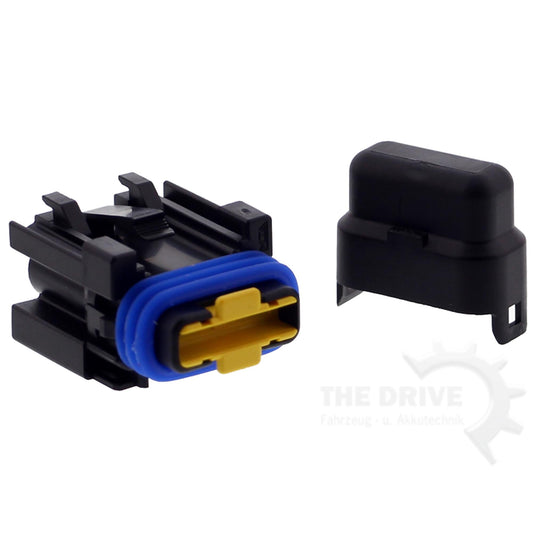 ATC / ATO Sicherungshalter Spritzwassergeschützt Zweitverriegelung Gelb