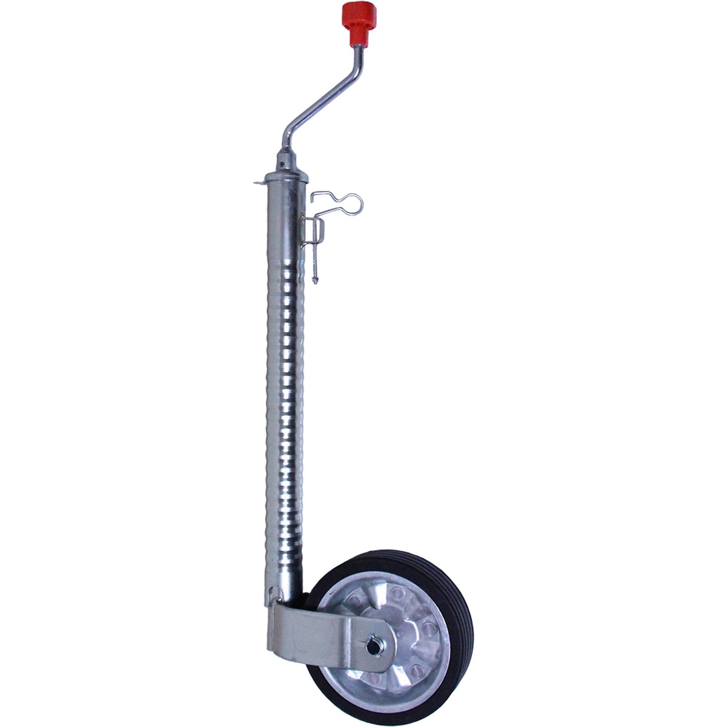 Support wheel 48mm with solid rubber tires 300kg ribbed version