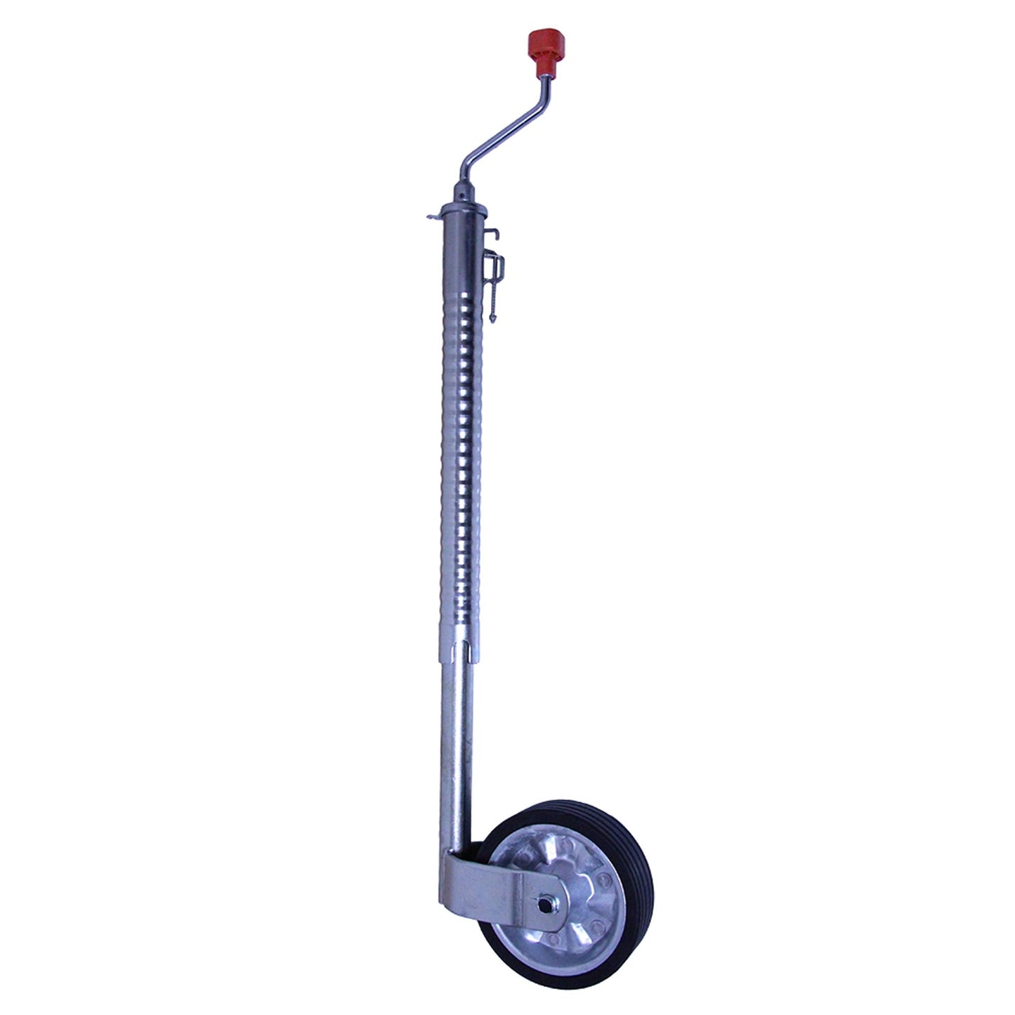 Support wheel 48mm with solid rubber tires 300kg ribbed version