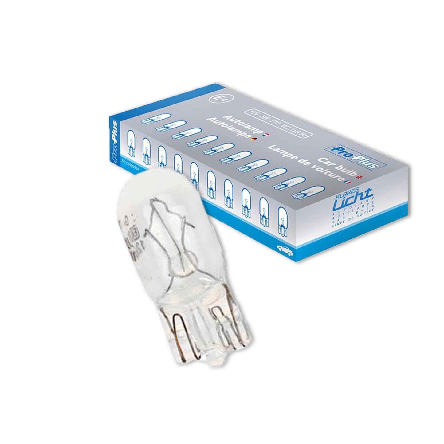 10x Autolampe 12V 5W T10 W2,1x9,5d