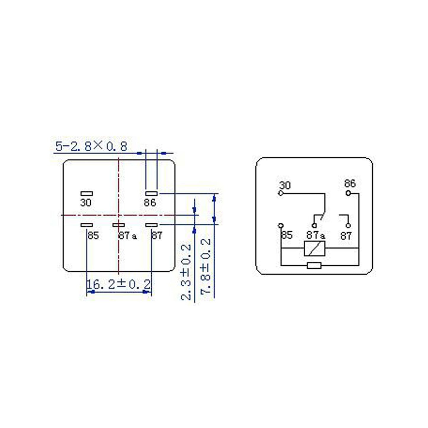 SIMA Wechslerrelais 12V 40A/30 5-polig WM730 12C