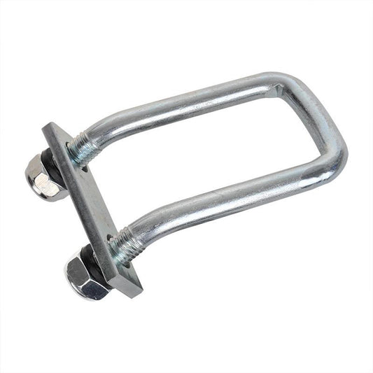 U-Bügel "lange Ausführung" 150° abgewinkelt mit Platte und Muttern 800daN