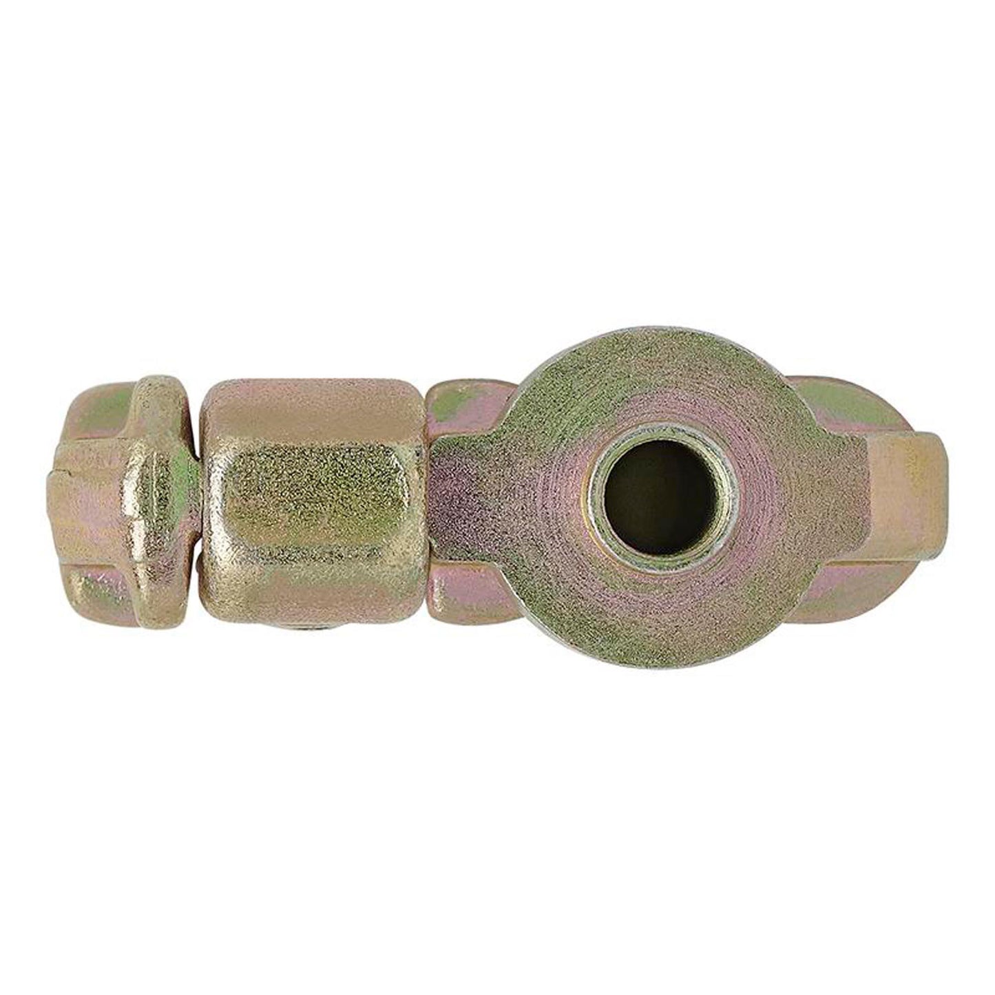 Stud fitting double with screw thread