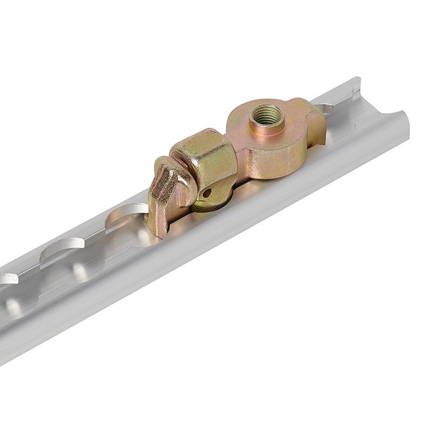Stud fitting double with screw thread
