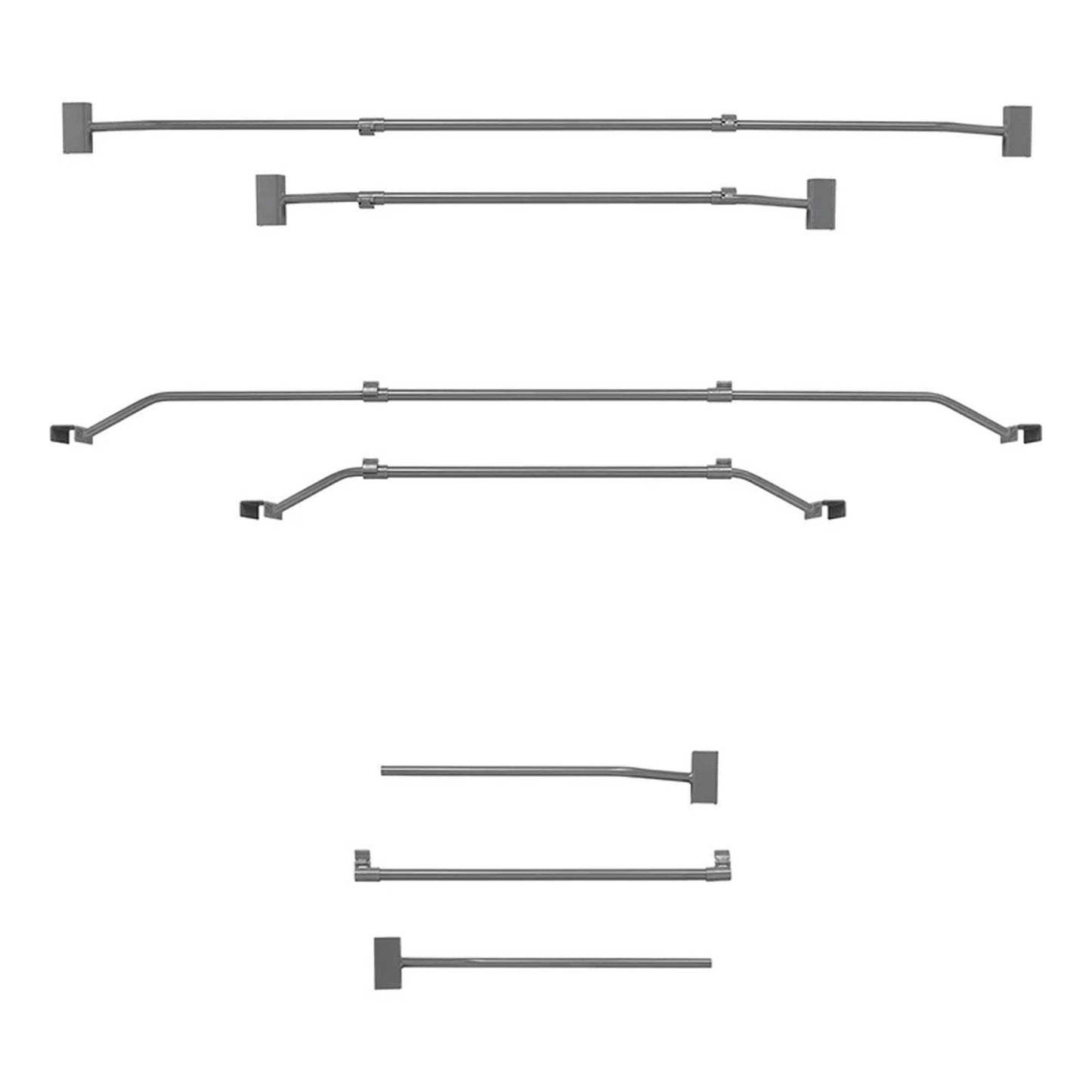 Flachplanenbügel Stahl verstellbar 100-155cm für PKW Anhänger