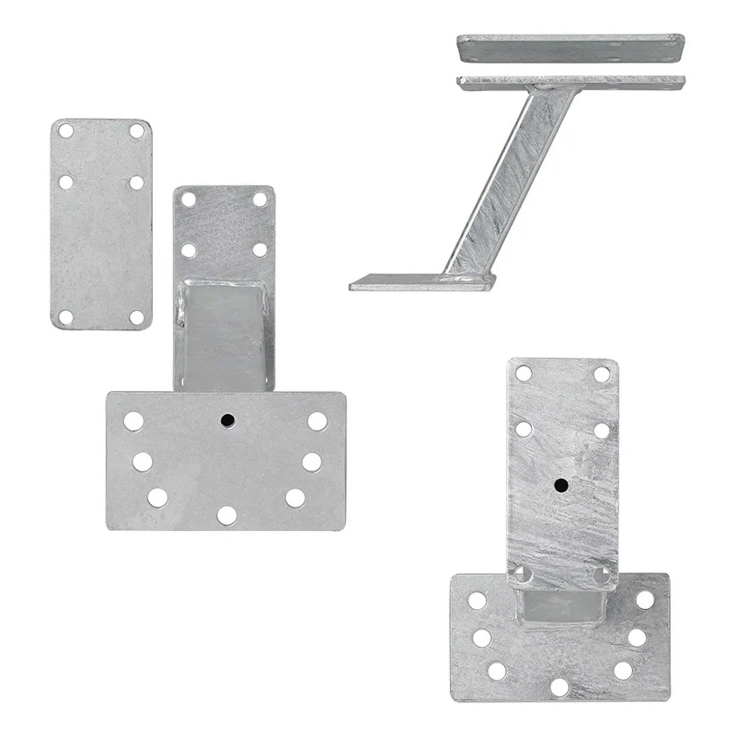 Ersatzradhalter für PKW Anhänger mit U-Bügeln und Schraubsatz | 4 / 5 Loch Felgen