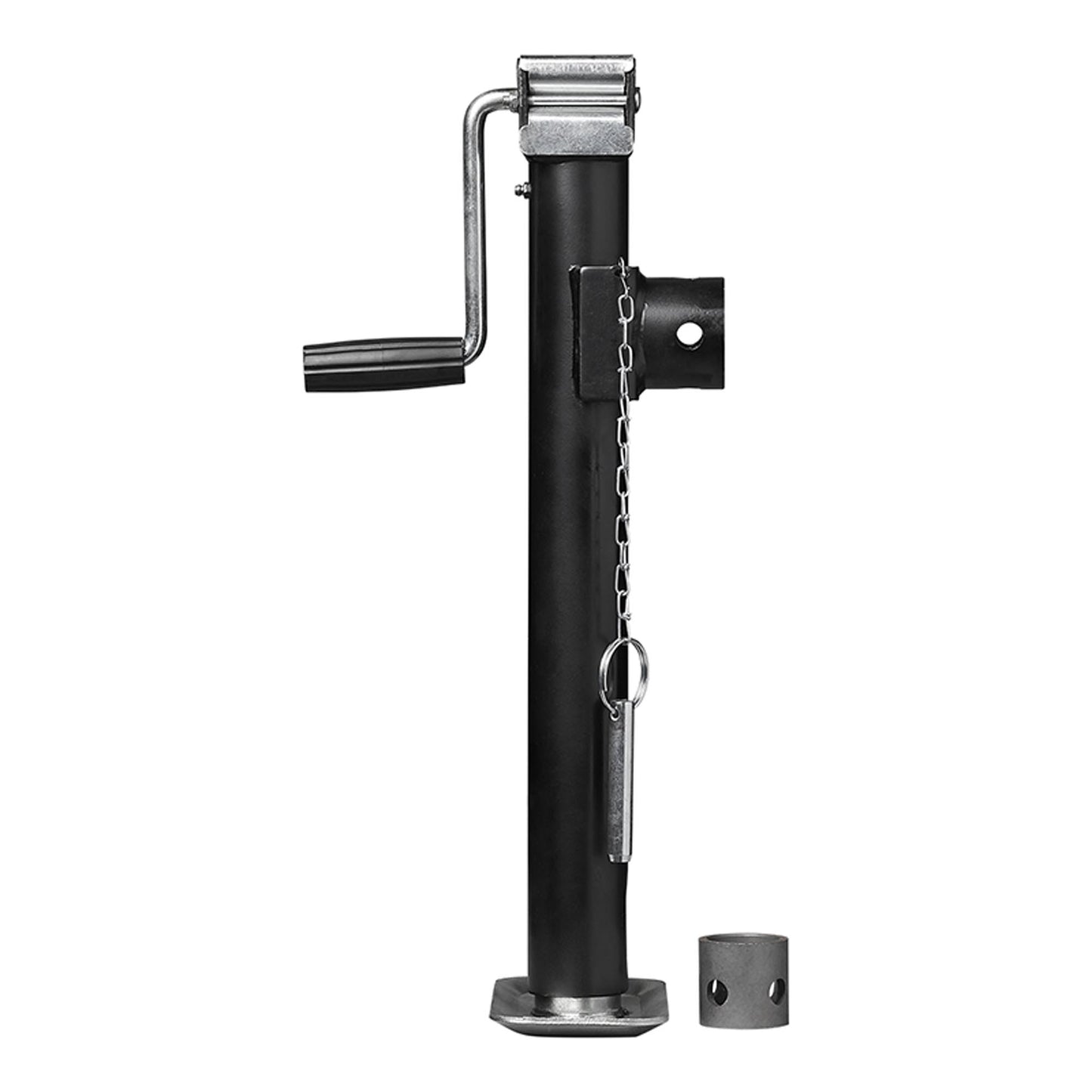 Support foot with hand crank 2500kg | Foldable 570-950mm | with flange