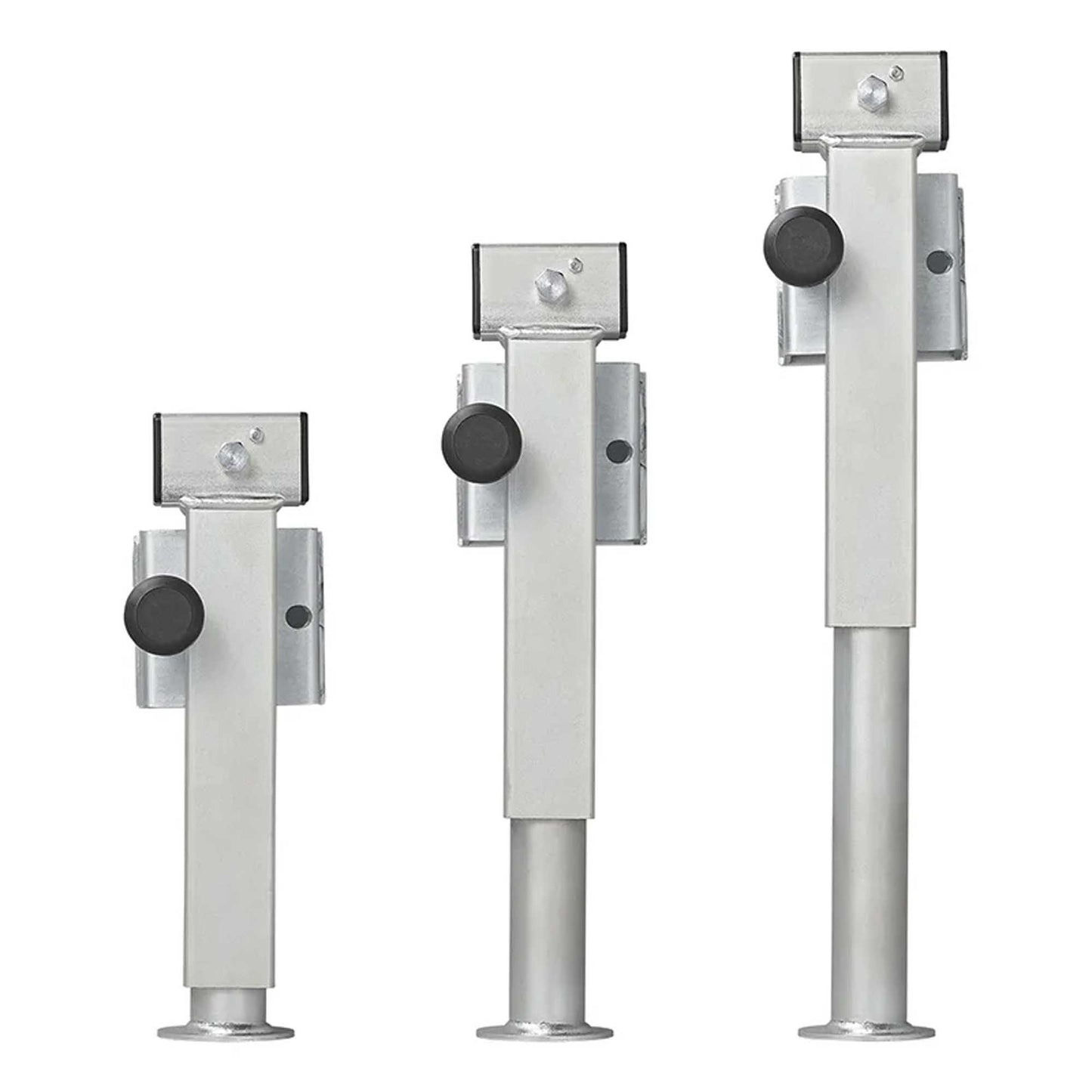 Swivel support 60x60mm foldable 410-655mm FH 85 mm 1300kg with screw set