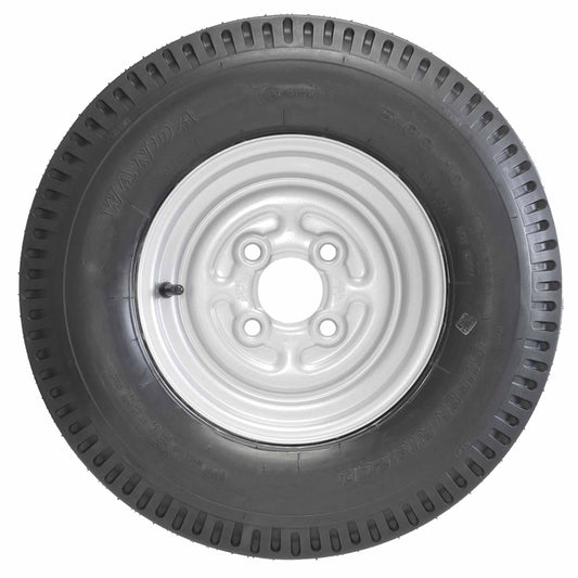 Komplettrad 5.00-10 79N TL auf 3,50x10 Felge 4x100 ET0 / ML60 für Anhänger