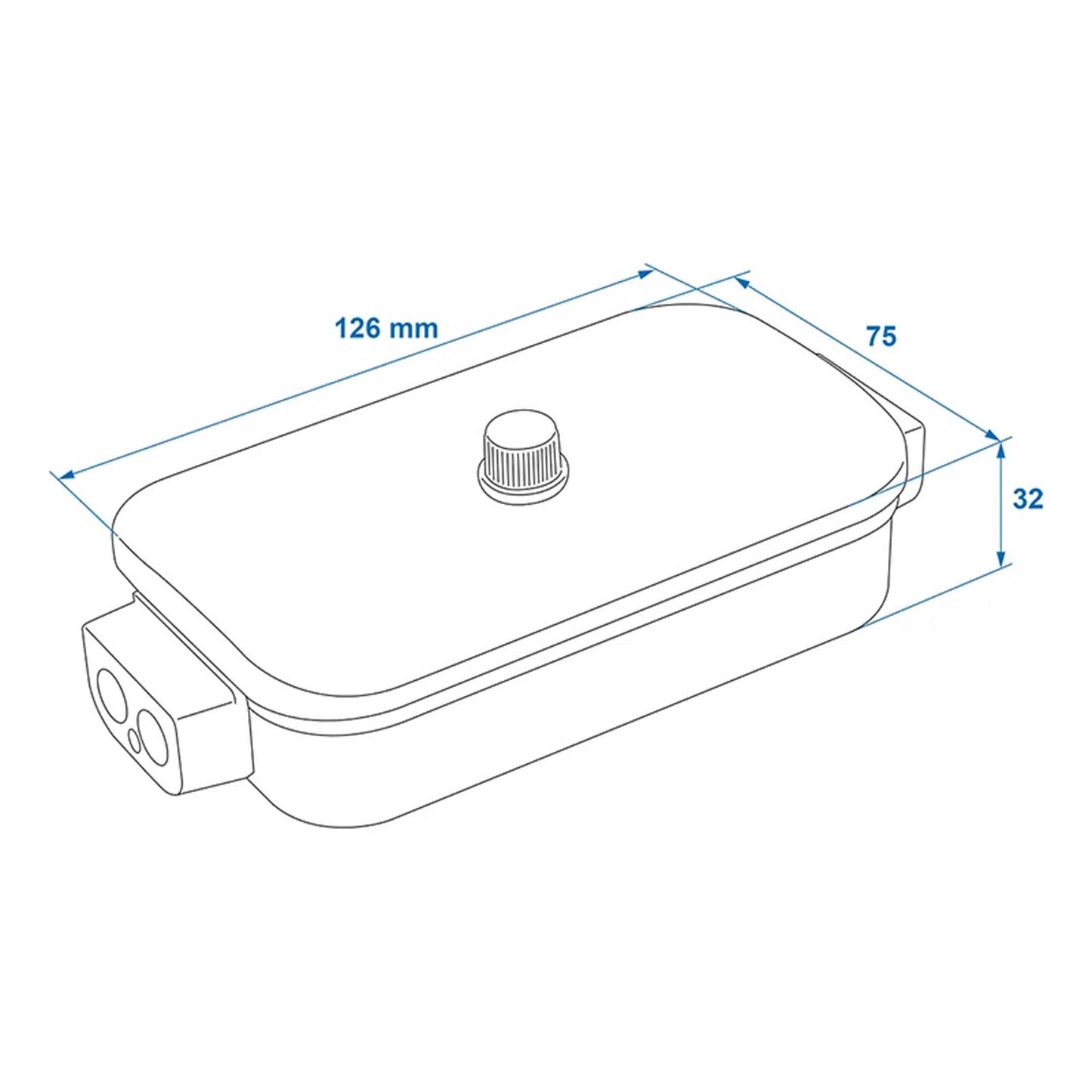Distribution box / distribution box plastic 8x4-pin