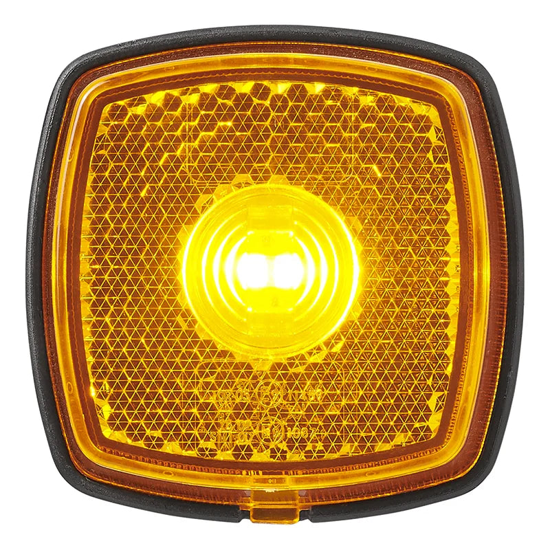 Seitenmarkierungsleuchte 12-24V Gelb 61 x 61 mm LED