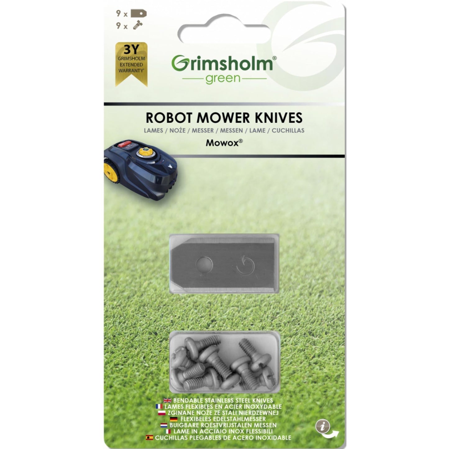 9x Edelstahl Messer für Mowox - TMN - shop.de