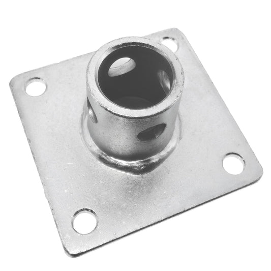 Montageplatte Abstellstütze 120x120mm LA:90mm 17mm Bolzen