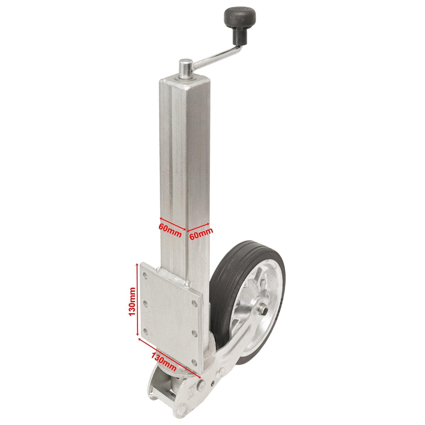 Automatik - Stützrad 60mm Vierkant, 6 - Loch, 500kg Stützlast - TMN - shop.de