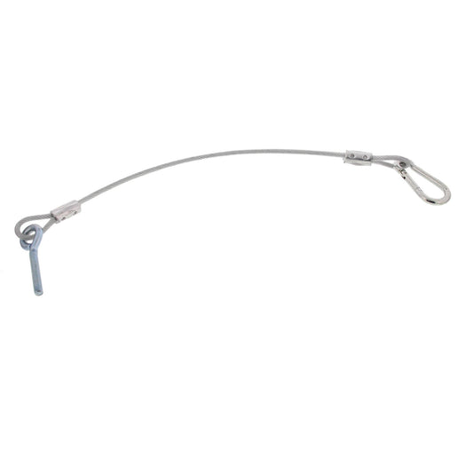 Bordwand Halteseil 40 cm Karabiner und Einschraubhaken - TMN - shop.de