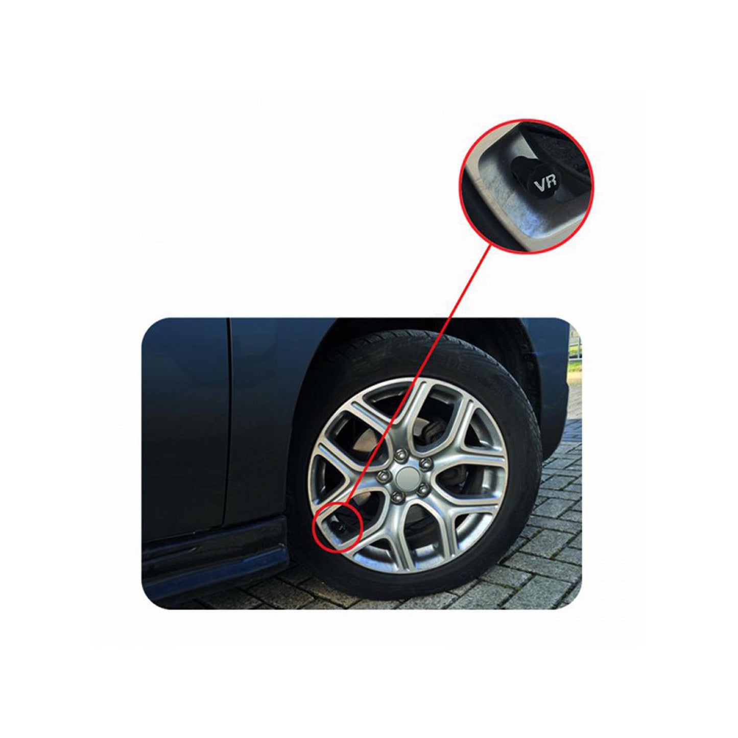 Rad-Markierungsset Ventilkappen 8-teilig