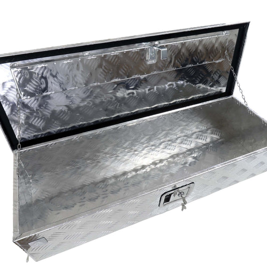 Deichselbox Werkzeugbox Staubox 950x320x190mm Alu Riffelblech - TMN - shop.de