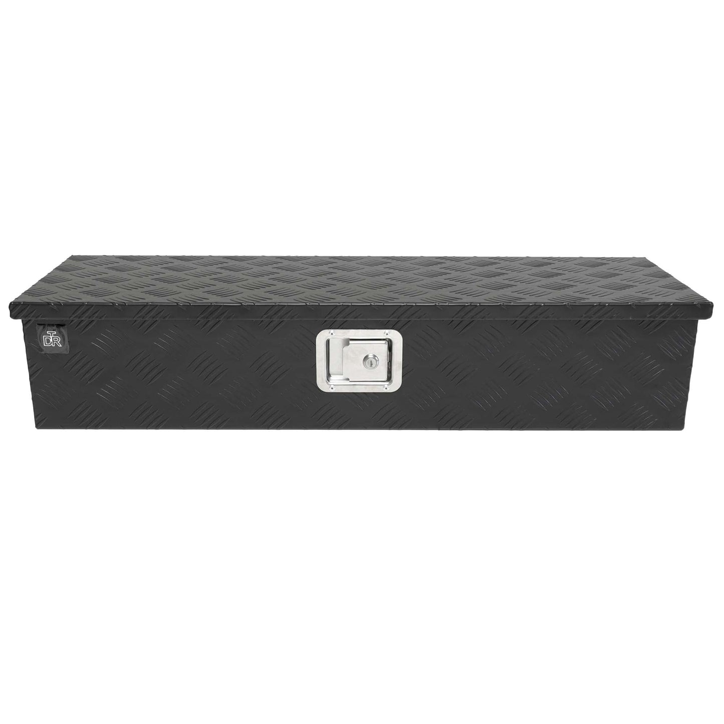 Deichselbox Werkzeugbox Staubox 950x320x190mm Alu Riffelblech Schwarz - TMN - shop.de