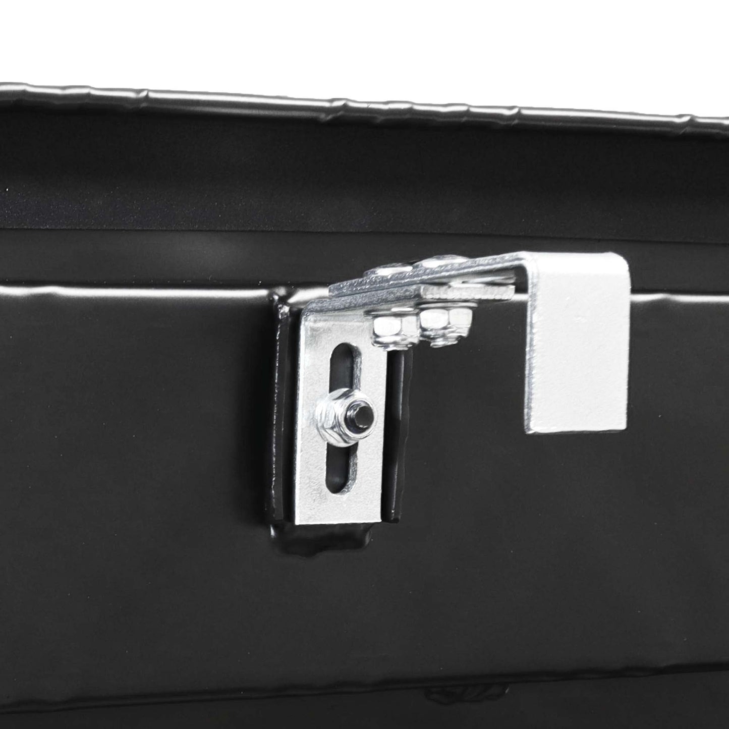 Deichselbox Werkzeugbox Staubox 950x320x190mm Alu Riffelblech Schwarz - TMN - shop.de