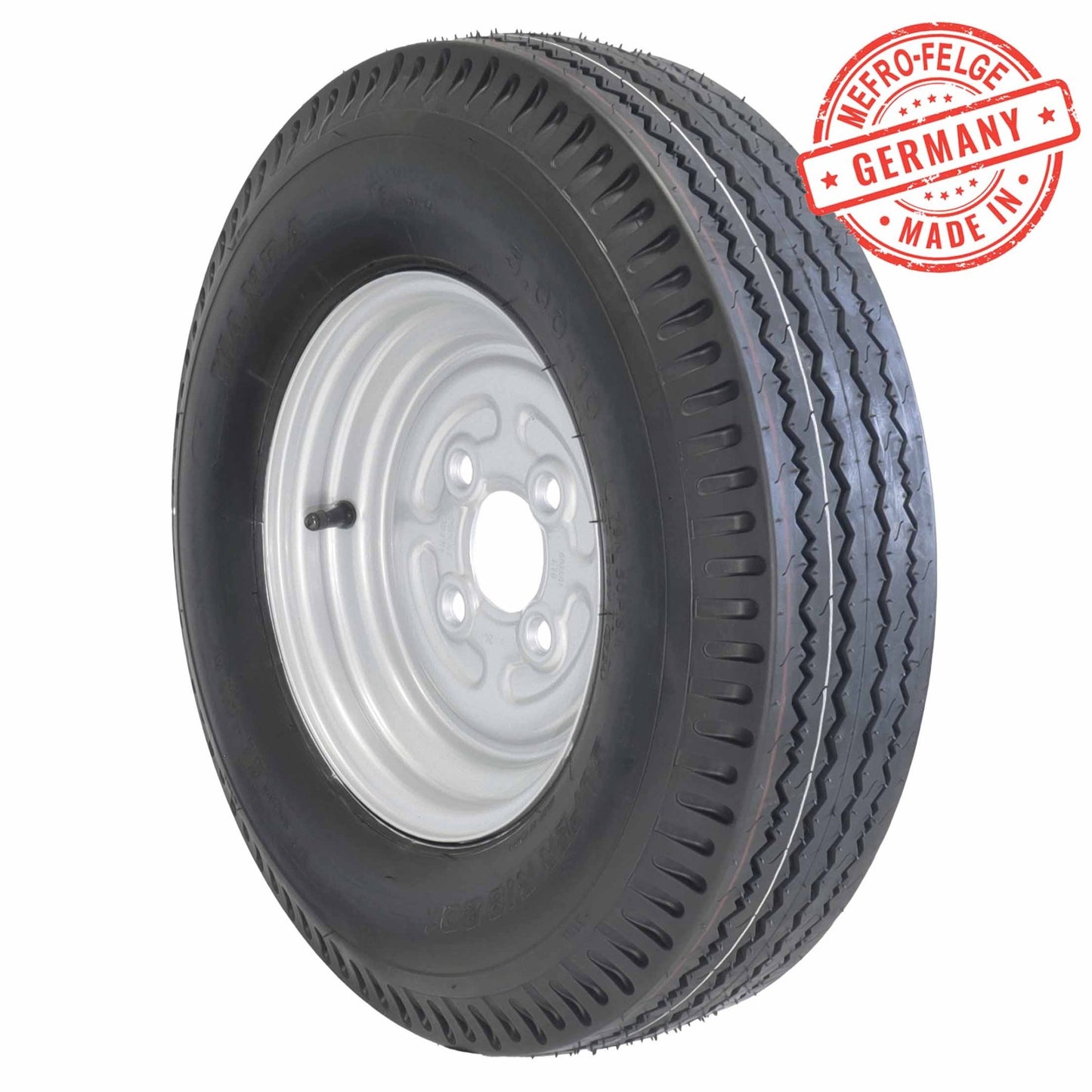 Komplettrad 5.00 - 10 R10 79N TL M+S auf 3,50x10 Felge 4x100 ET0 / ML60 - TMN - shop.de