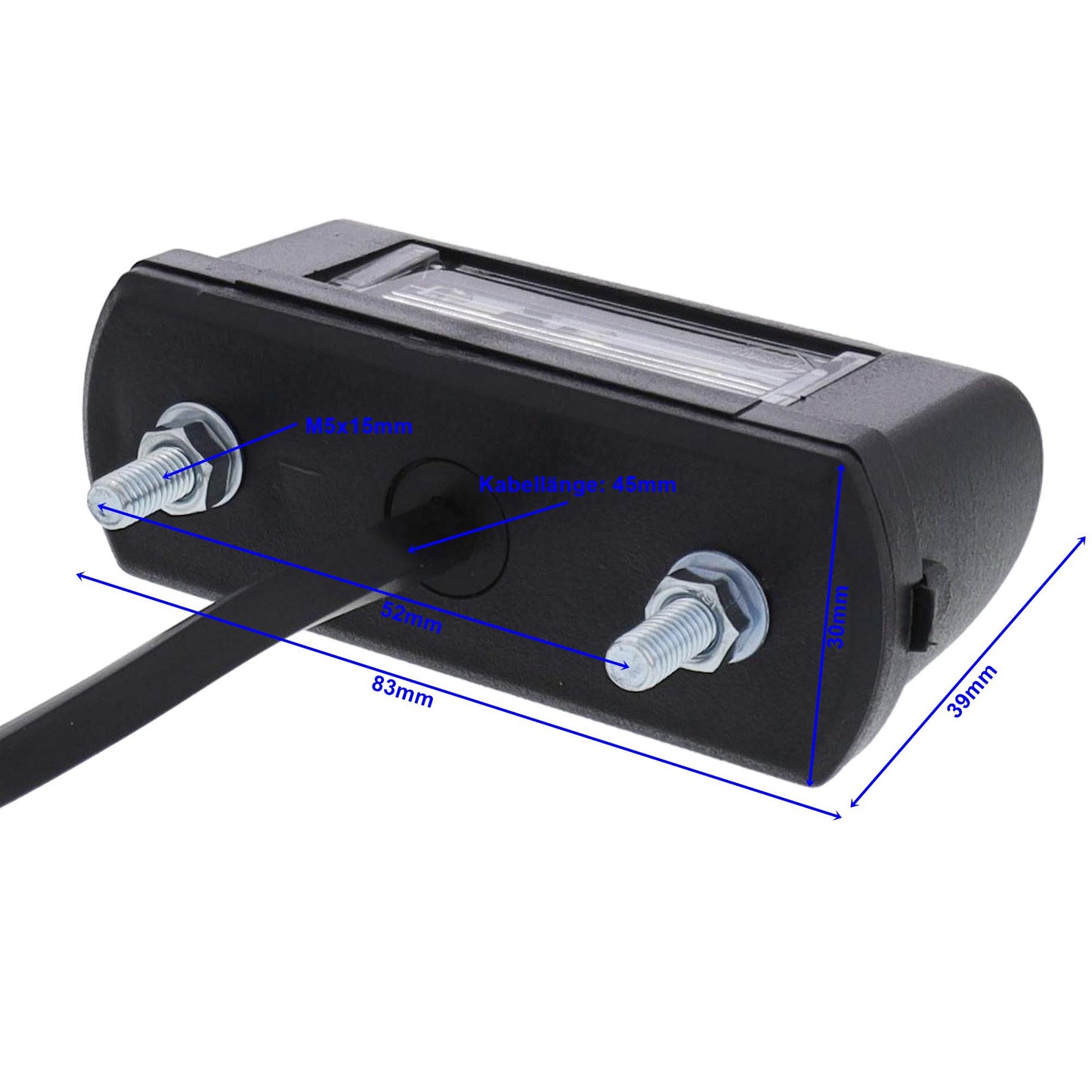 LED license plate light small 12-24 volts / 0.5 watts