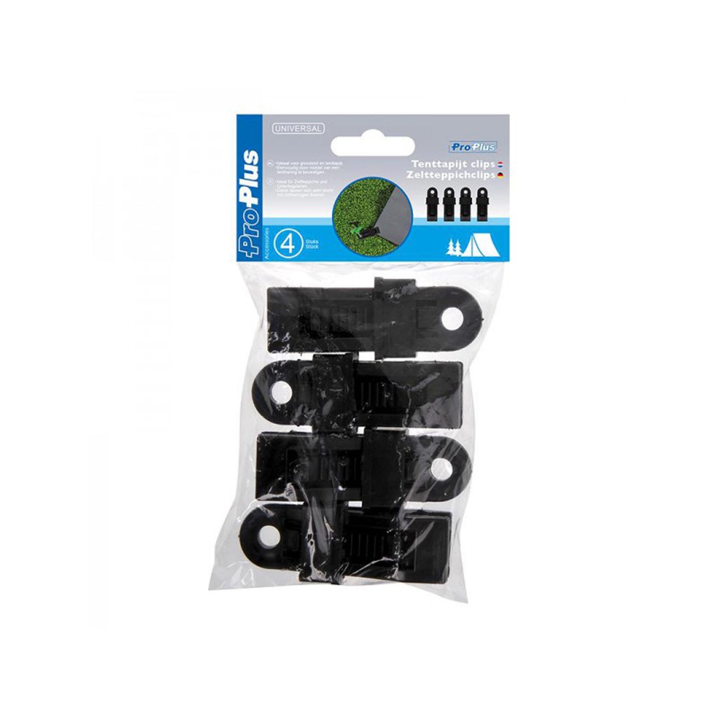 Cartrend Zeltteppichclips Set- 4 Stück