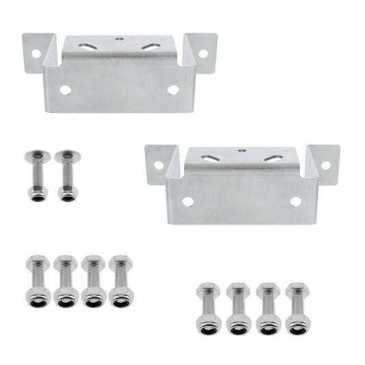 2x Halterung passend für STEMA für Klemmhalter / Abstellstützen inkl. Schraubensatz