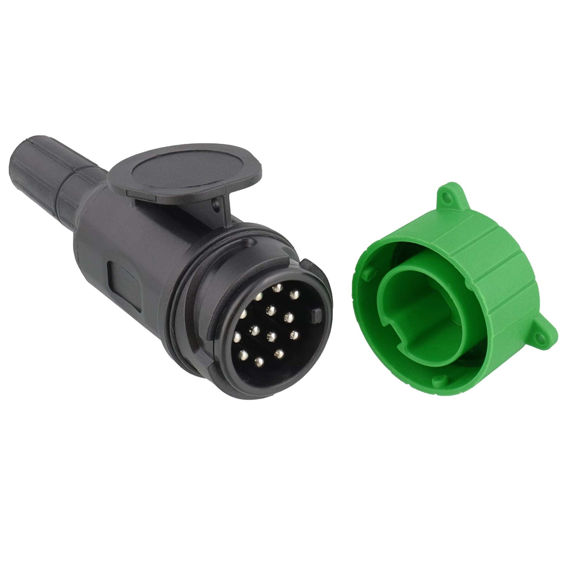 Stecker 13 - polig staub - und wassergeschützt mit Deckel - TMN - shop.de