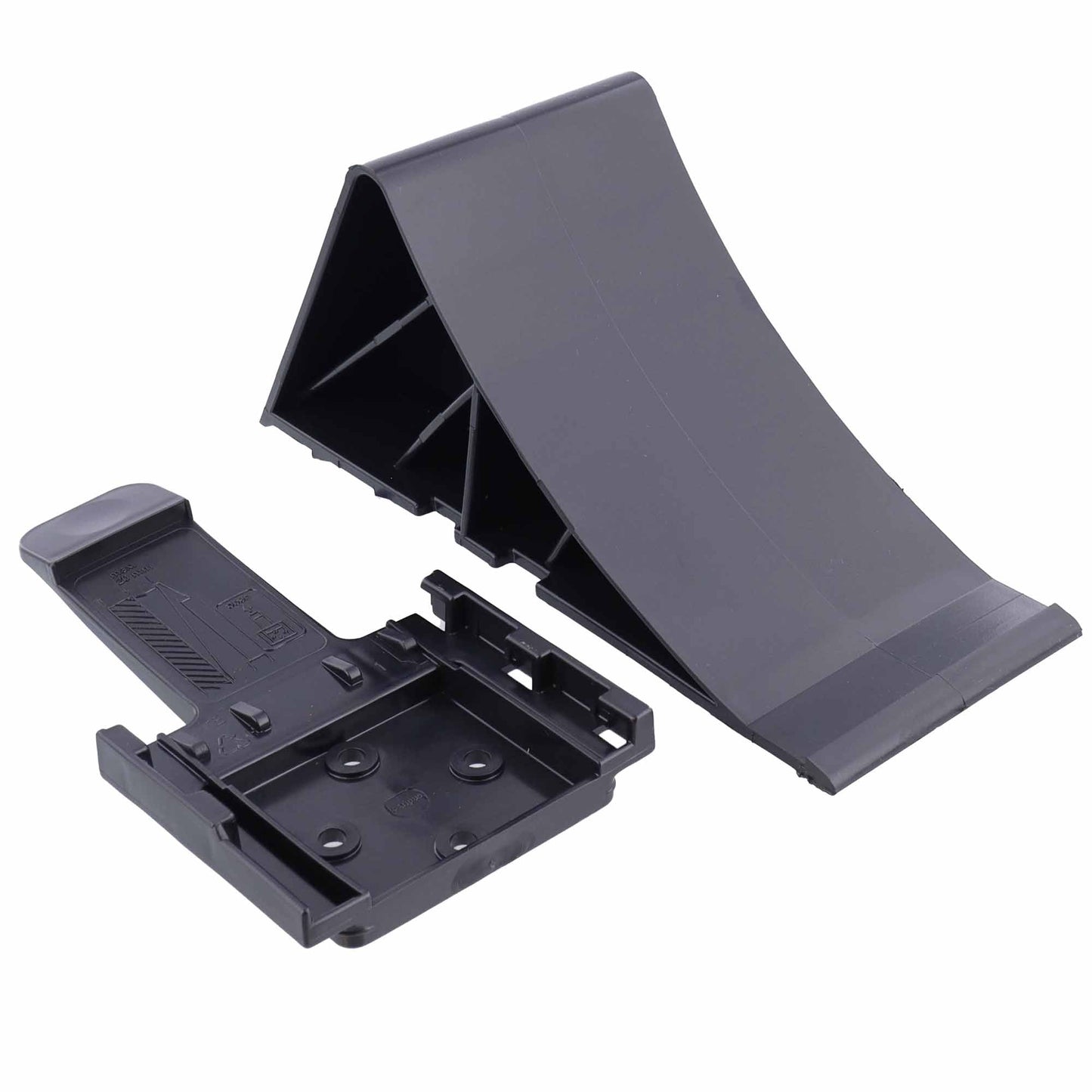 Unterlegkeil Bremskeil Schwarz mit Klipp-Halter