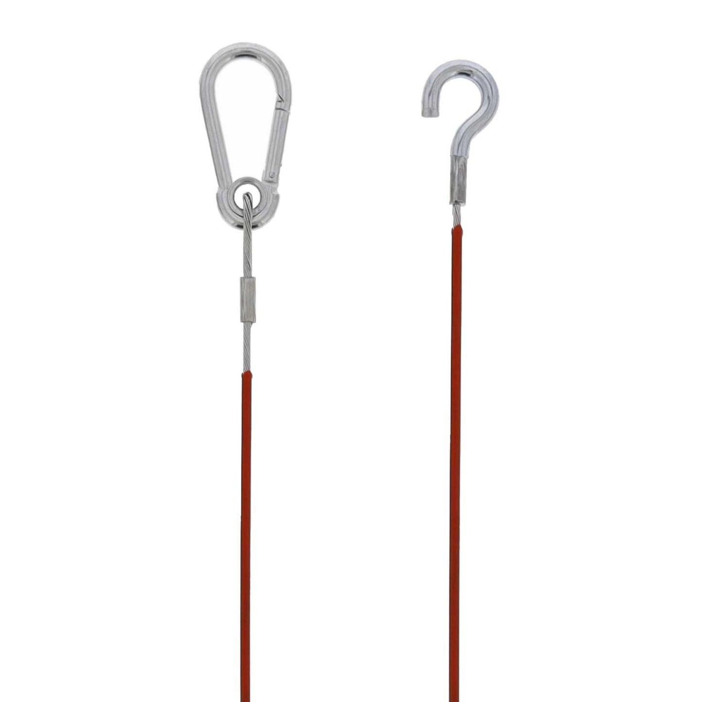 Abreißseil für Anhänger 1050mm mit Karabiner u. Haken