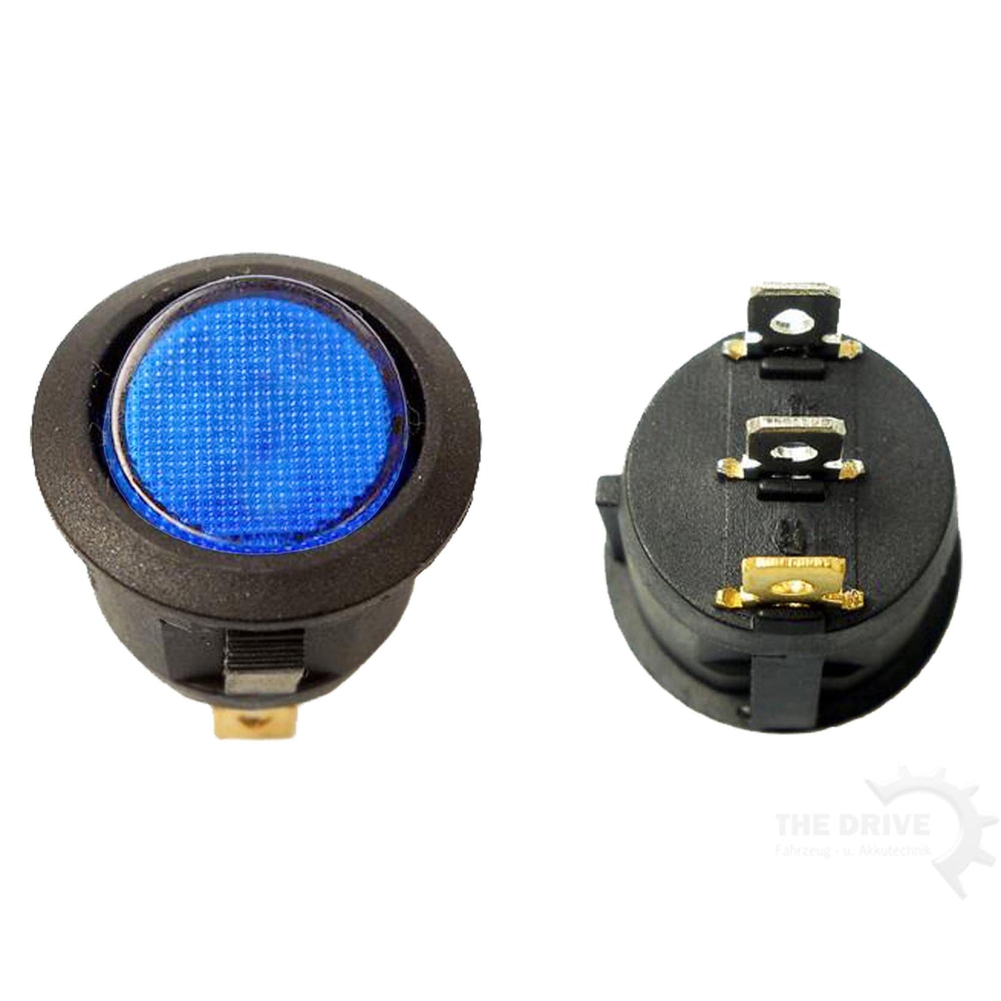 Wippen / Kippschalter Beleuchtet Kunststoff On / Off Ø 20 mm 20 Amp BLAU - TMN - shop.de
