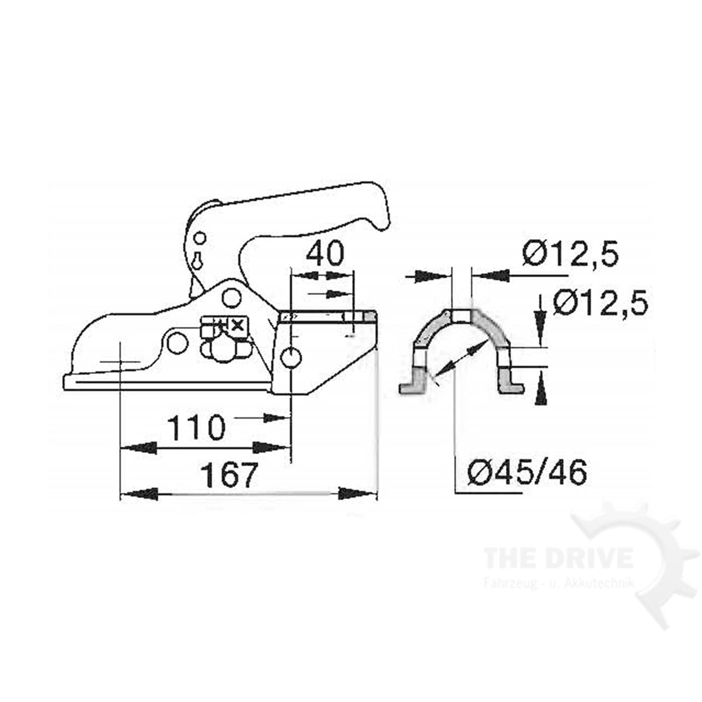 ALBE EM300RA Kugelkupplung 45/46mm 3000kg - TMN-shop.de