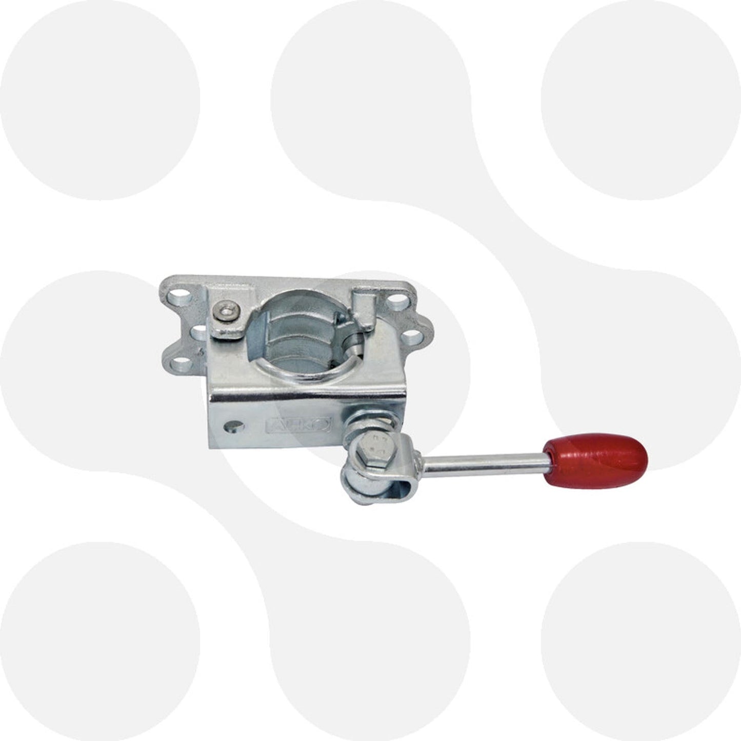 ALKO Klemmhalter Ø48mm Guss mit Knebel klappbar für Riffelstützräder - TMN-shop.de