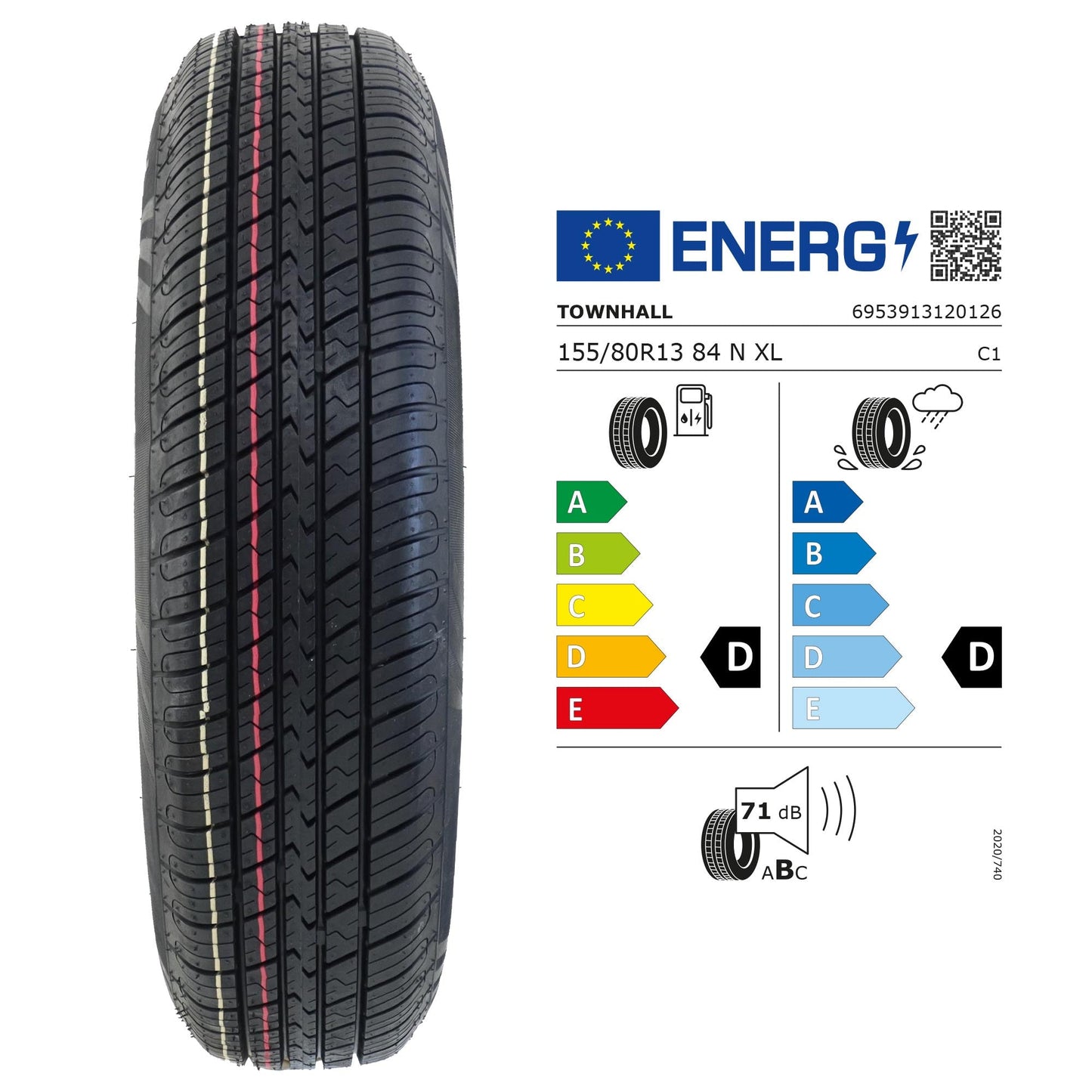 Anhänger Komplettrad 155/80 R13 84N M+S auf 4Jx13H2 Felge 4x100 ET30 - TMN-shop.de