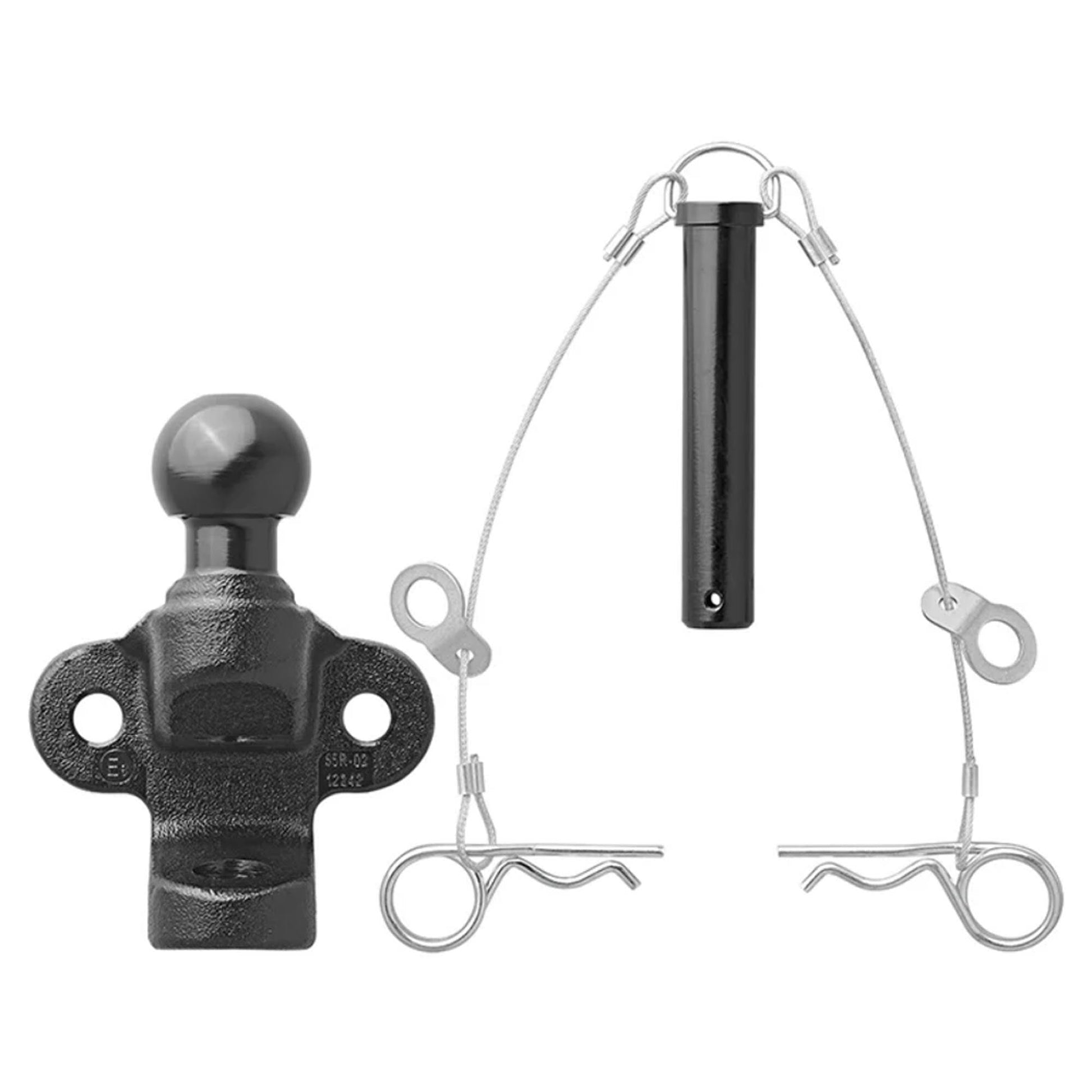 Anhängerkupplung Zweifach Ø50mm 3.500kg Schwarz - TMN-shop.de