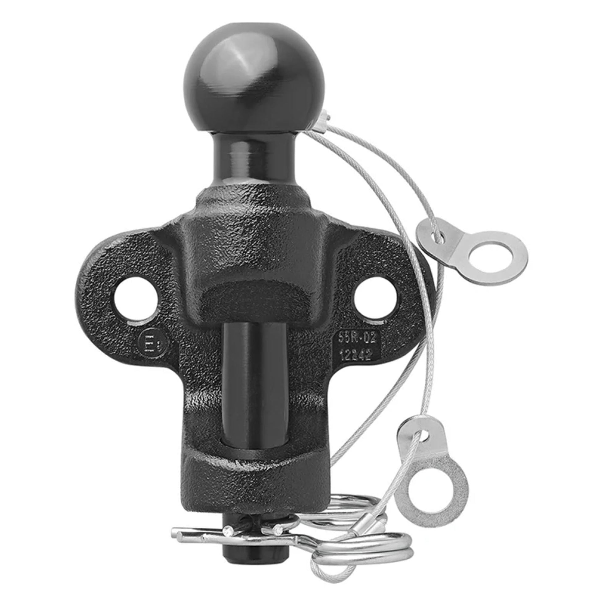 Anhängerkupplung Zweifach Ø50mm 3.500kg Schwarz - TMN-shop.de