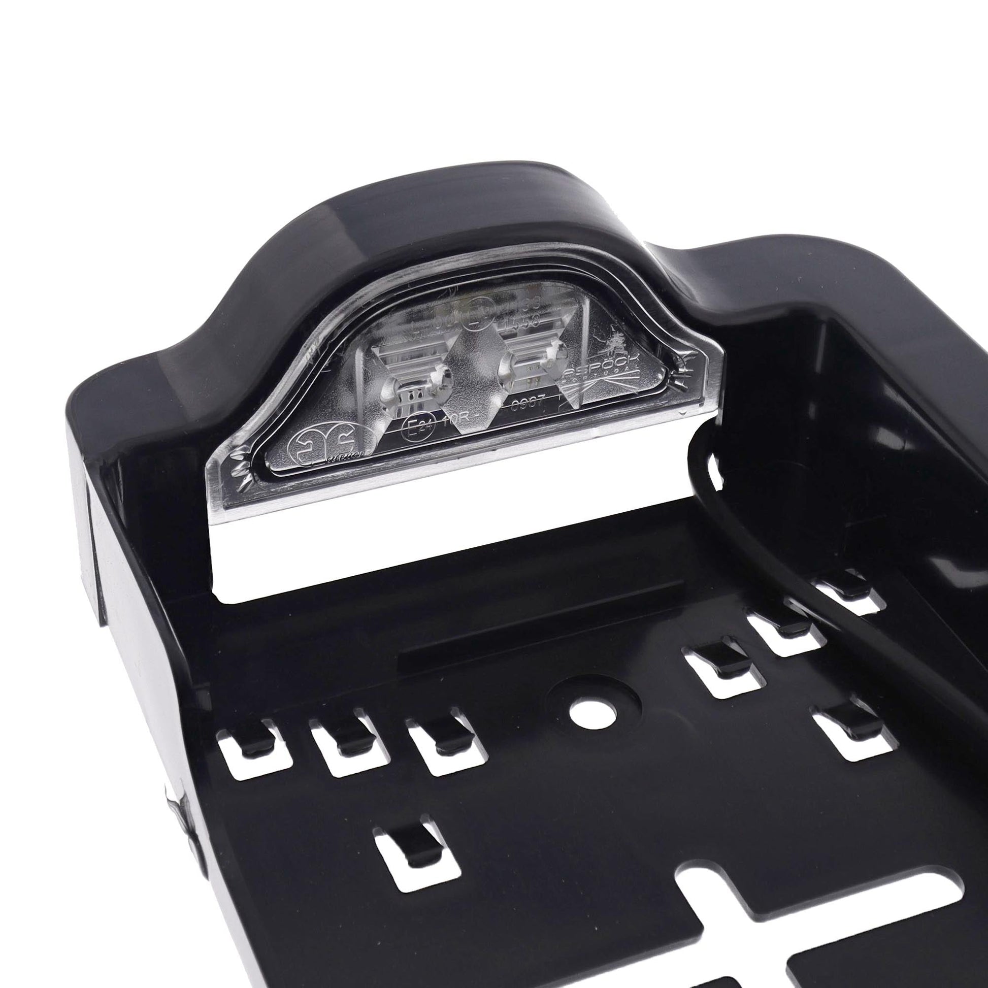 Aspöck Kennzeichenhalter mit 2x LED Kennzeichenleuchte u. Bremsleuchte - TMN-shop.de