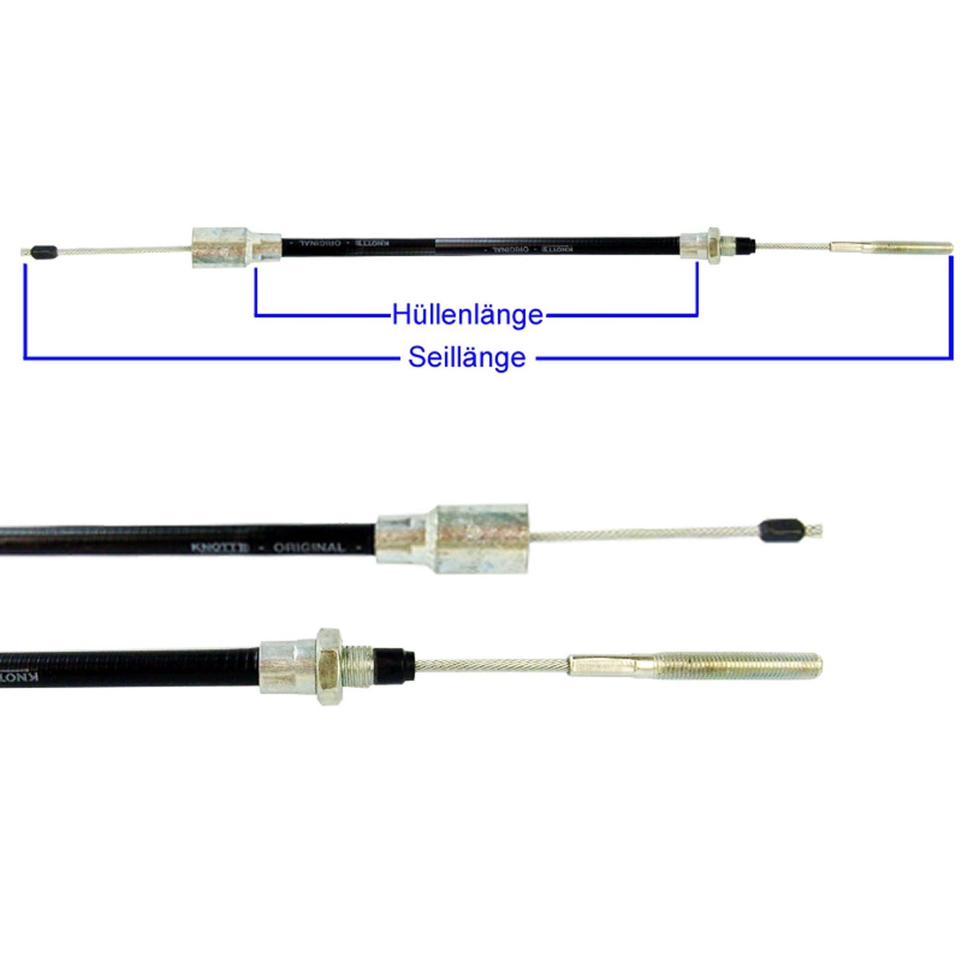 Bremsseilzug Bowdenzug mit Glocke Knott, Nieper, Schlegel, BPW, Avonride 930/1140mm - TMN-shop.de