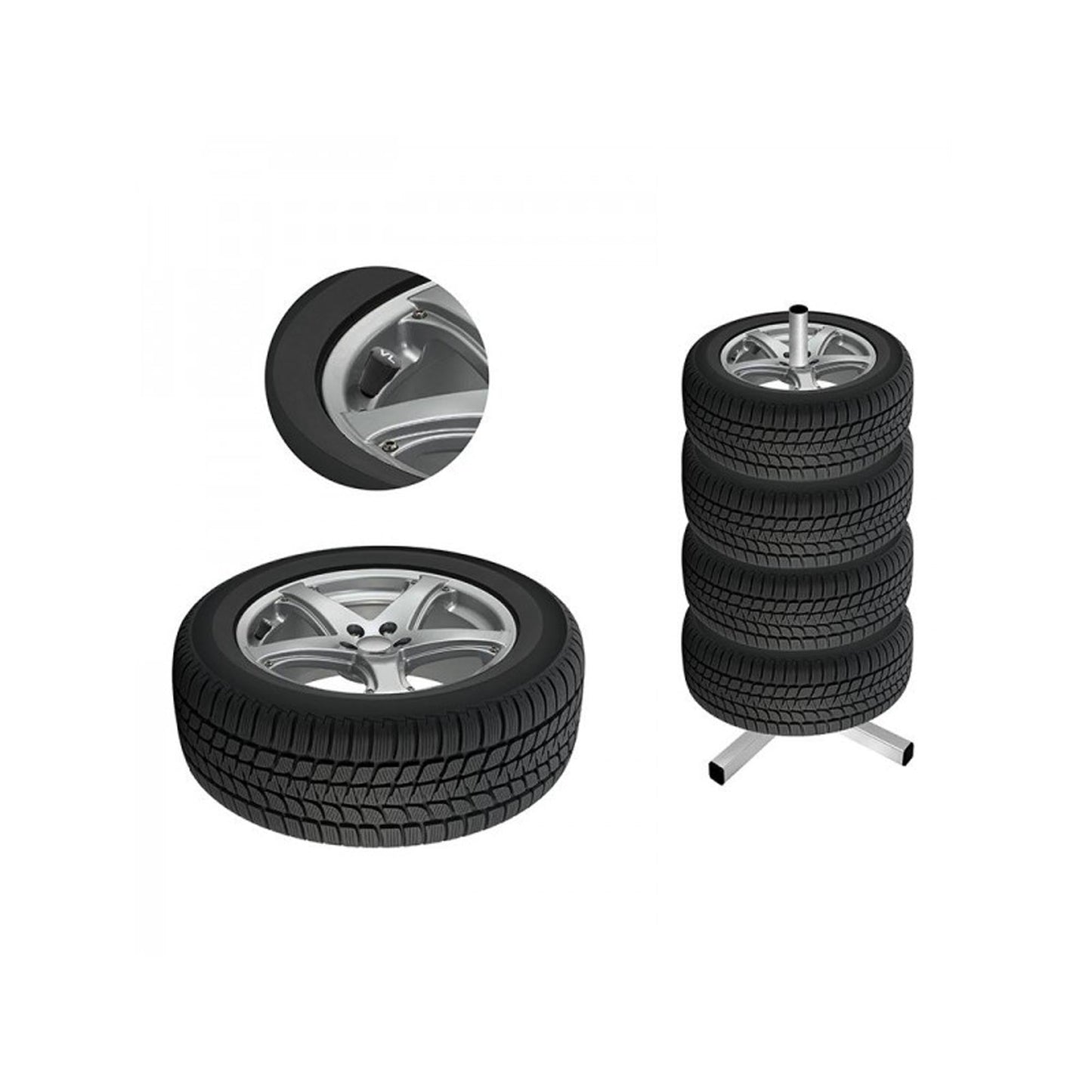 Rad-Markierungsset Ventilkappen 8-teilig - TMN-shop.de