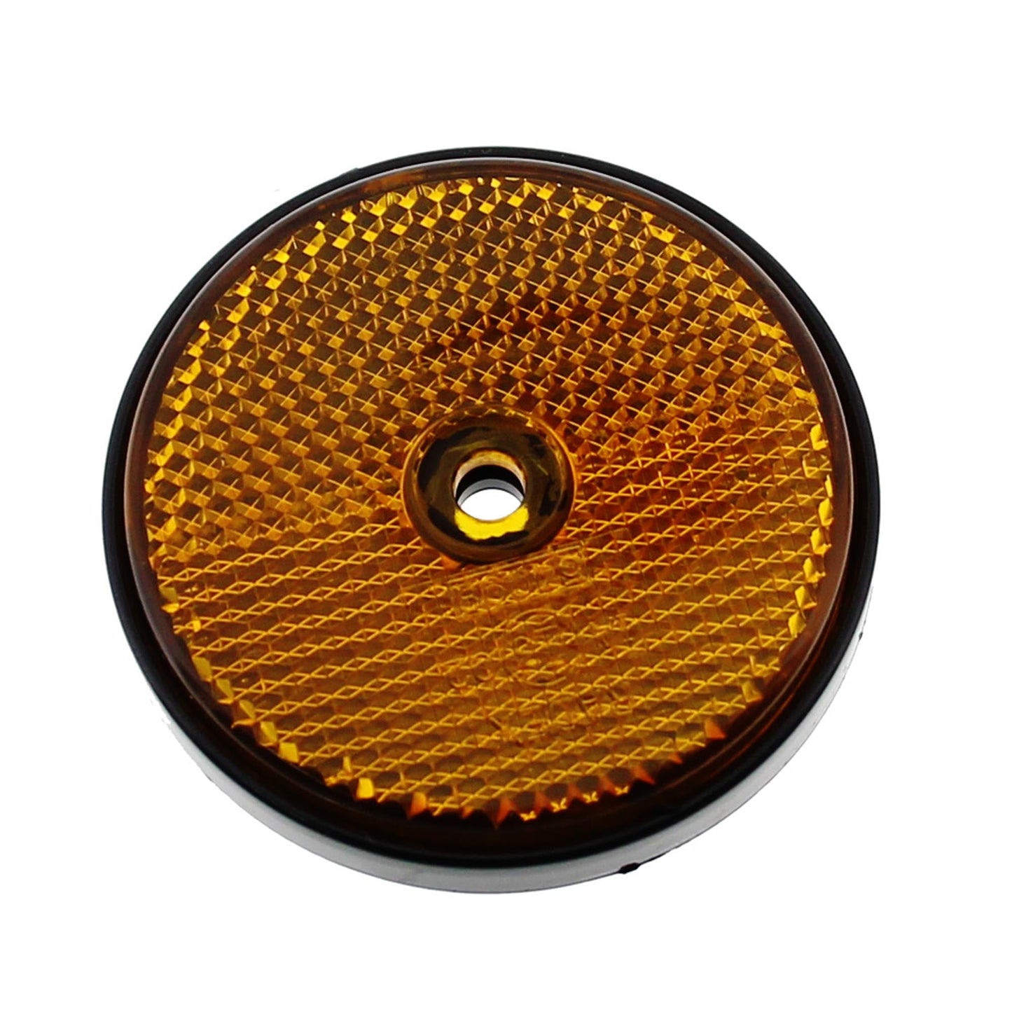 Reflektor ORANGE rund zum Anschrauben 60mm - TMN-shop.de