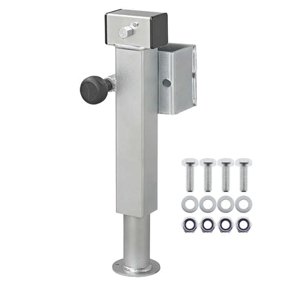 Swivel support 60x60mm foldable 410-655mm FH 85 mm 1300kg with screw set